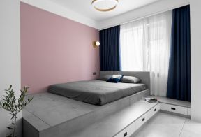 北欧卧室设计 卧室地台设计装修 卧室地台装修效果图