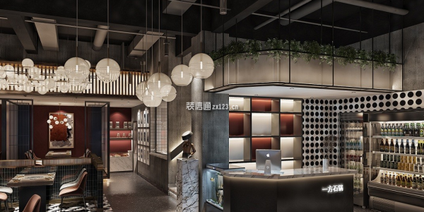蜀香饭店500平中式风格装修案例