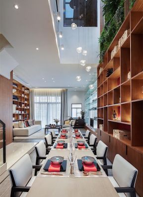新中式餐廳家裝 新中式餐廳設計圖片 新中式餐廳裝飾效果圖