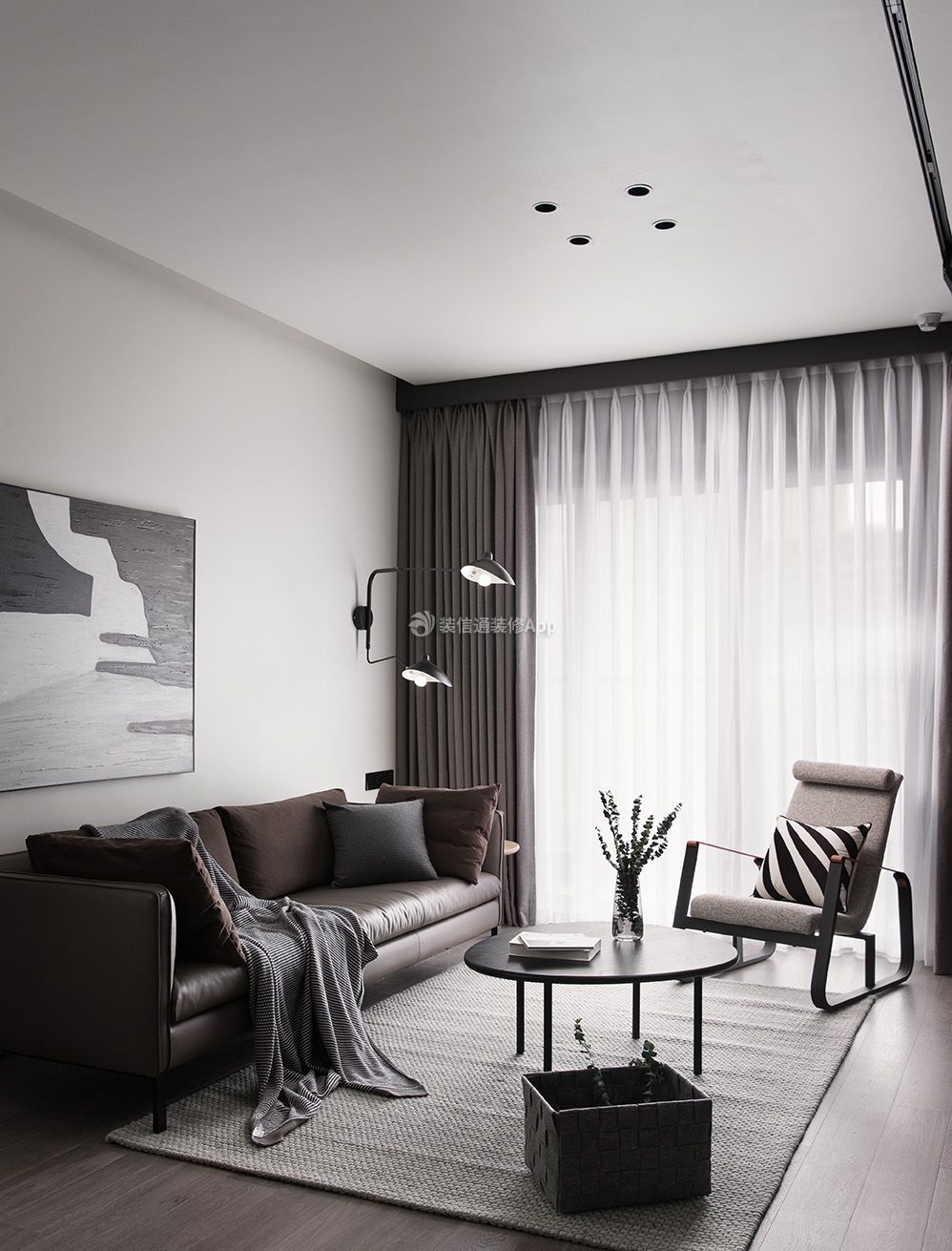 80平米房子客厅现代风格装潢设计图