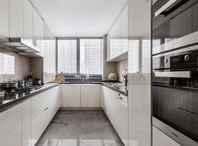 大平层厨房装修效果图 现代厨房装修图 现代厨房设计效果图