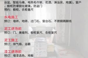 装修材料购买顺序