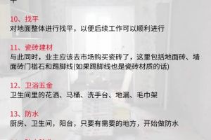 装修材料购买顺序