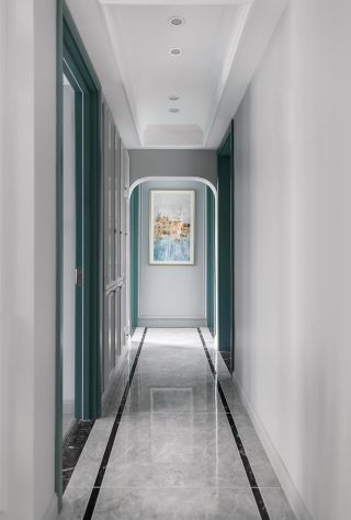 美式轻奢风格房子走廊装修设计图片
