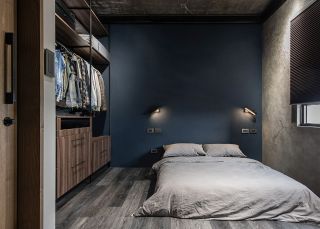 工业风格卧室床头壁灯装饰设计效果图