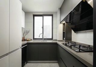 110平方三室两厅厨房现代风格装潢效果图