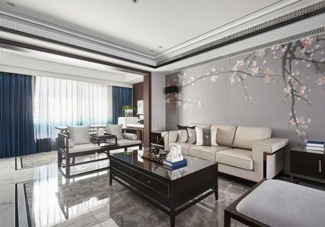 茶马古镇150平四居室新中式风格装修案例