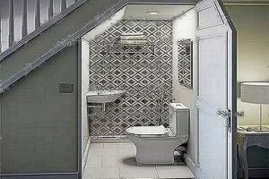 楼梯下怎么设计卫生间