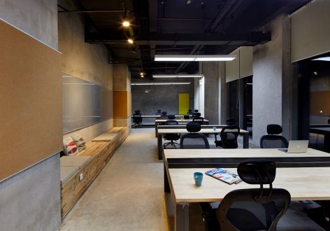 武汉办公空间现代风格580平米装修案例