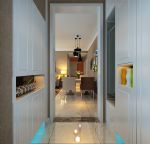蔚蓝国际120平米现代风格三居装修案例