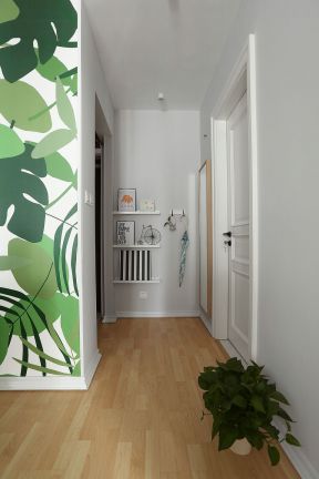 单身公寓室内墙面置物架设计效果图