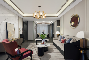 新中式客厅家装效果图 新中式客厅沙发