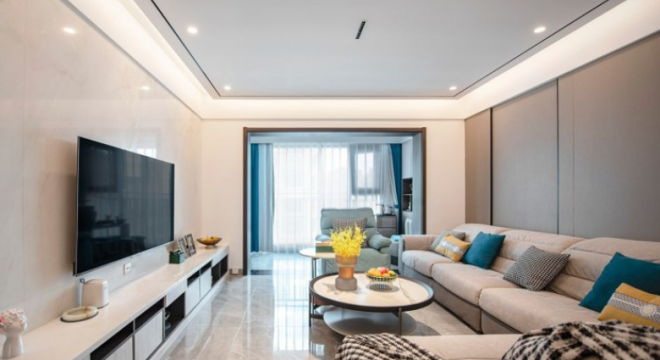 香楠国际现代风格116平米三室两厅装修案例