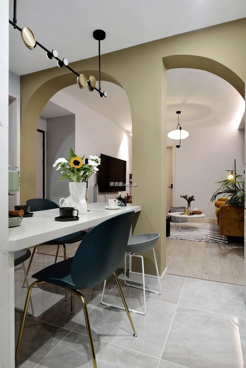 日坛国际公寓 63㎡现代风格两室两厅装修案例