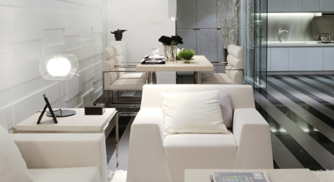 燕楠国际5期130平现代风格四居室装修案例