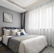 现代风格家庭卧室窗帘装修设计图片