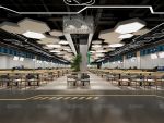 郑州时尚大学食堂3000平米现代风格装修案例