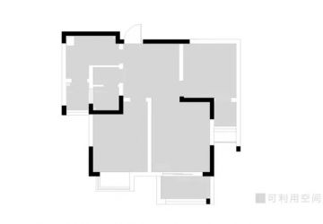 鲁能中央公馆75平米现代北欧风格两室两厅装修案例