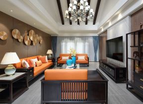 客厅中式风格 中式客厅装饰效果图片 中式客厅装潢