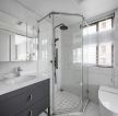 卫生间淋浴房玻璃装修设计效果图
