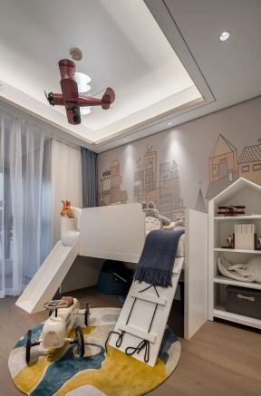 儿童房卧室创意装修设计实景图