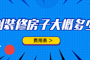 农村装修房子要多少钱