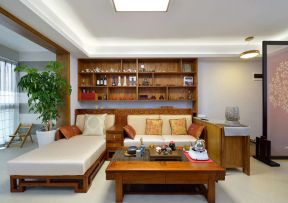 中式风格客厅设计效果图 中式风格客厅图 客厅收纳柜效果图