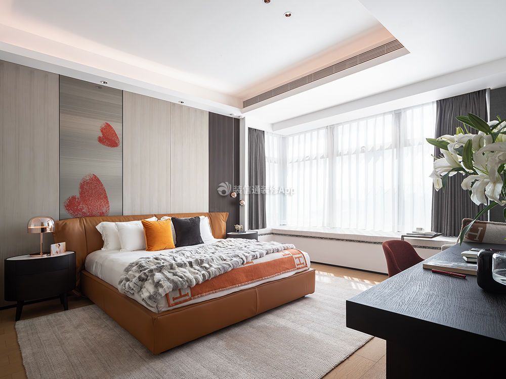 卧室现代简约风格装潢设计效果图片
