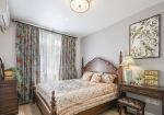 美式风格卧室窗帘装饰设计效果图片