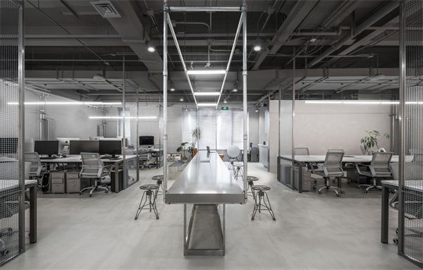 九木堂装饰487平工业风格办公室装修案例  