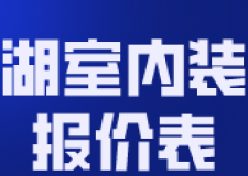 巢湖室內(nèi)裝修報(bào)價(jià)表(附材料價(jià)格)
