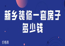 2023新鄉(xiāng)裝修一套房子多少錢(價格表)