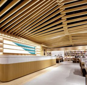 320平方书店吊顶装修设计效果图-每日推荐