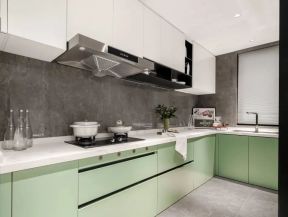 现代风格厨房橱柜颜色装饰效果图
