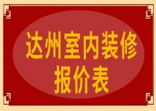 2023達(dá)州室內(nèi)裝修報(bào)價(jià)表(費(fèi)用表格)