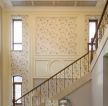 楼梯间背景墙壁纸装饰设计效果图