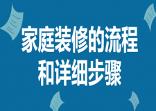 家庭裝修的流程和詳細(xì)步驟(完整解析)