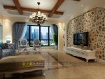 天华苑地中海120平欧式风格三居室装修案例