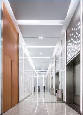 写字楼电梯装修 办公楼走廊设计