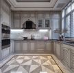 大宅厨房欧式风格整体设计效果图