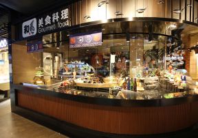 日式风格料理店门头设计效果图