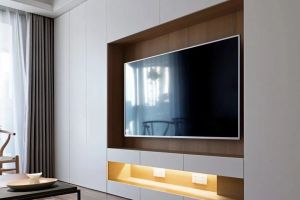 现代简洁电视墙