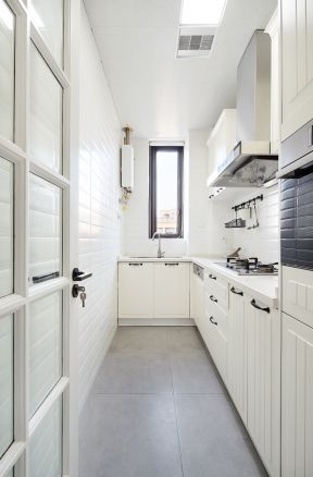 厨房简约风格 小户型厨房装修效果图2022图片