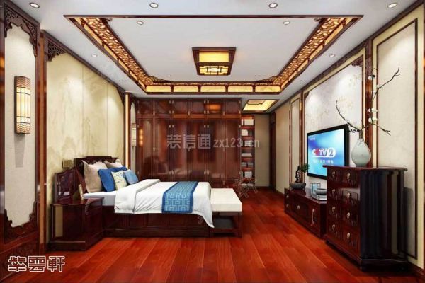 中式别墅装修设计卧室