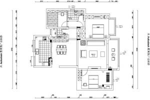 上海世贸滨江花园134平米现代简约风格案