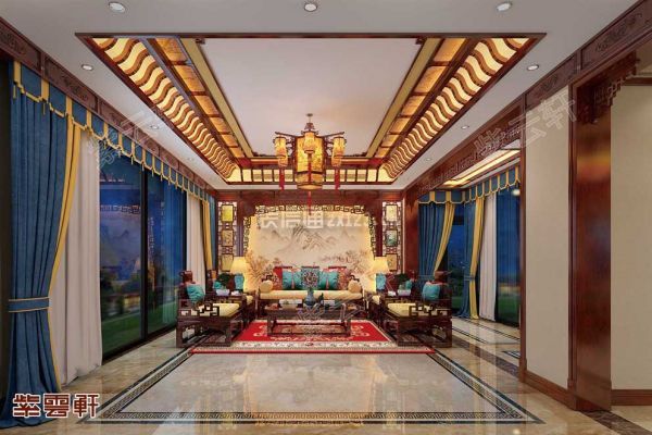 紫云轩客厅中式装修设计