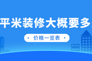 40平米房子装修大概多少钱