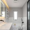 卫生间砖砌浴缸设计效果图片