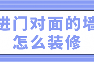 大门对面墙怎么装修