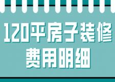 120平房子裝修費(fèi)用明細(xì)